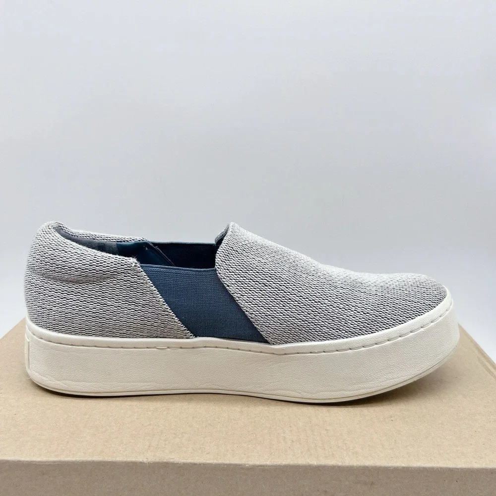 Vince Warren Women's Platform Fashion Sneakers Loafers White Blue EU 38.5 US 8.5
